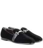 Tod's Velvet Loafers
