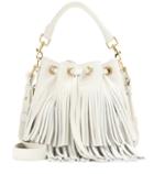 Saint Laurent Small Bucket Fringed Leather Tote