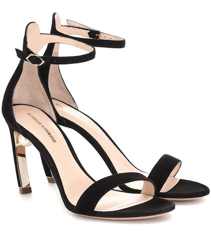 Nicholas Kirkwood Mira Pearl Suede Sandals