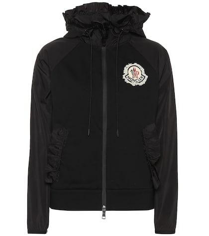 Msgm Kids 4 Moncler Simone Rocha Embroidered Cotton-blend Hoodie