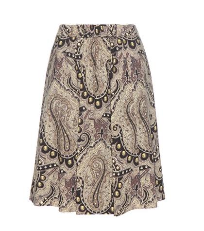Roger Vivier Printed Wool Skirt