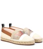 Fendi Leather-trimmed Espadrilles