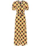 Miu Miu Printed Silk Maxi Dress