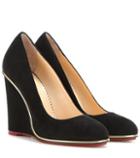 Charlotte Olympia Carmen 100 Suede Wedges