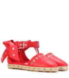 Dolce & Gabbana Embellished Leather Espadrilles