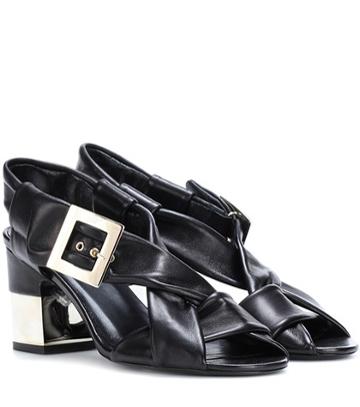 Roger Vivier Podium Leather Sandals