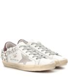 Golden Goose Deluxe Brand Superstar Embellished Leather Sneakers