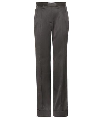 Maison Margiela High-waisted Silk Trousers