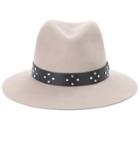Rag & Bone Leather-trimmed Wool Hat