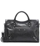 Balmain Kids Classic City S Leather Tote