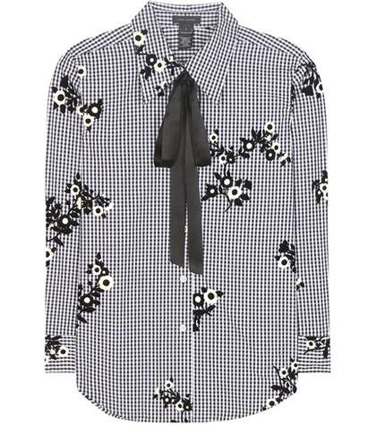 Marc Jacobs Gingham Cotton Shirt With Appliqué
