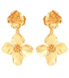 Three Graces London Floral Clip-on Earrings