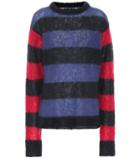 Rokh Striped Mohair-blend Sweater