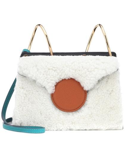 Danse Lente Mini Phoebe Shearling Shoulder Bag