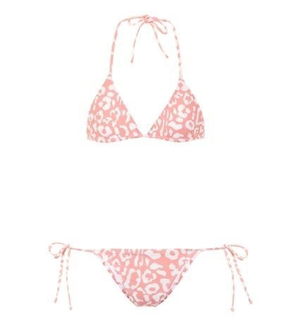 Reina Olga Exclusive To Mytheresa – Love Triangle Leopard-print Bikini