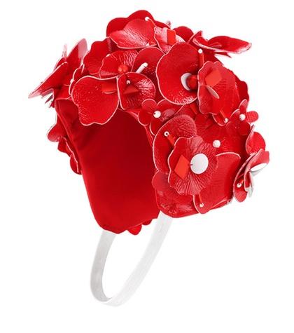 Miu Miu Embellished Floral Hat