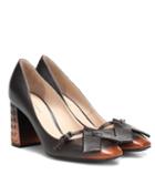 Miu Miu Cherbourg Leather Pumps