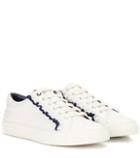 Tory Sport Ruffle Leather Sneakers