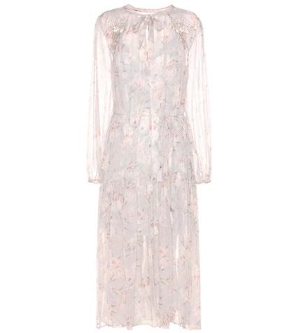 Zimmermann Stranded Garland Floral-printed Silk Dress