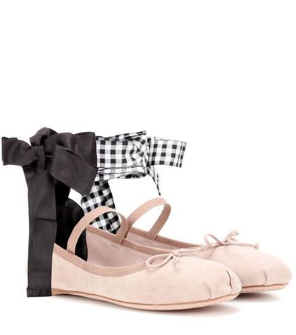 Closed Suede Ballerinas