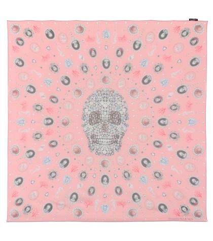 Alexander Mcqueen Lost At Sea Silk Chiffon Scarf