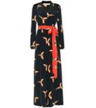 Diane Von Furstenberg Bird-printed Silk Jumpsuit
