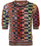 Alexander Mcqueen Metallic Knitted Top