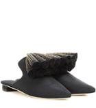 Barrie Exclusive To Mytheresa.com – Sanguarina Canvas Mules