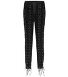Unravel Lace-up Velvet Trousers