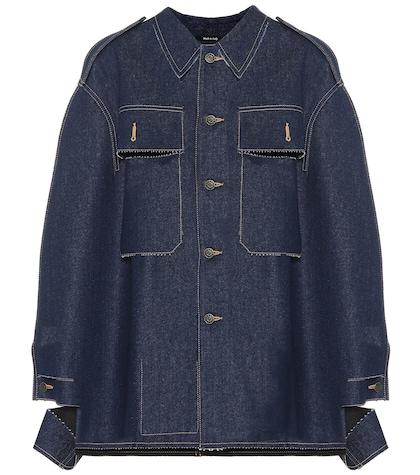 Tod's Deconstructed Denim Poncho