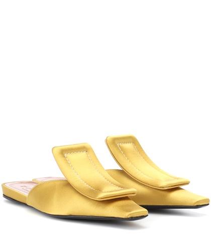 Balenciaga Satin Slippers