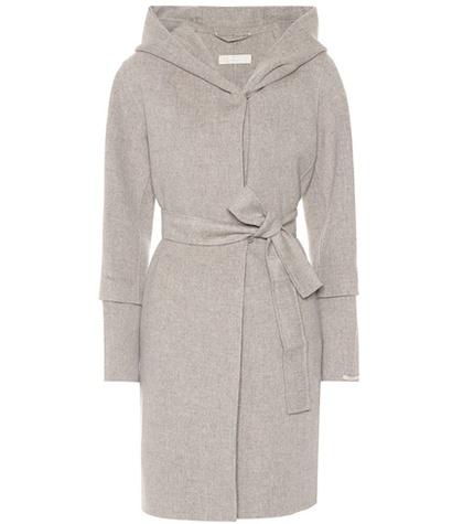 S Max Mara Bb Hooded Wool Coat