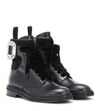 Junya Watanabe Viv' Rangers Strass Leather Boots