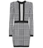 Army By Yves Salomon Houndstooth Mini Dress