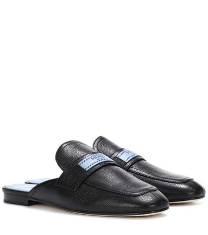Kenzo Leather Slippers