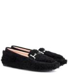 Burberry Double T Shearling Loafers
