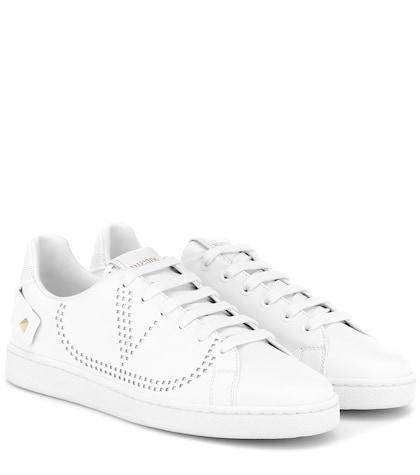 Valentino Garavani Valentino Garavani Net Leather Sneakers