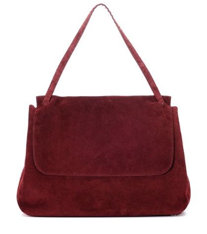 Salvatore Ferragamo Top Handle 14 Suede Shoulder Bag