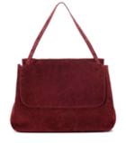 Salvatore Ferragamo Top Handle 14 Suede Shoulder Bag