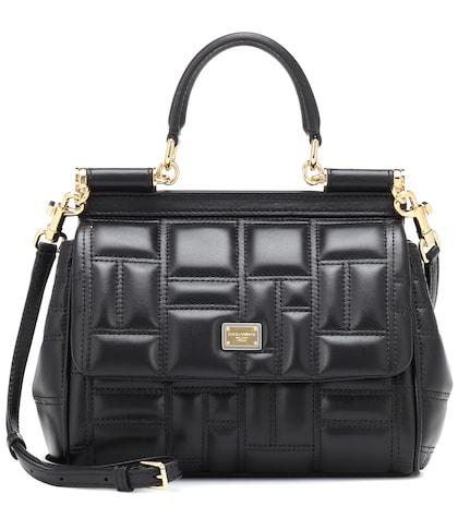 Prada Sicily Small Leather Shoulder Bag