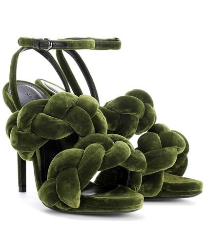 Aquazzura Velvet Sandals