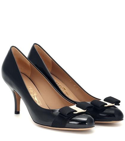 Salvatore Ferragamo Carla 70 Patent Leather Pumps