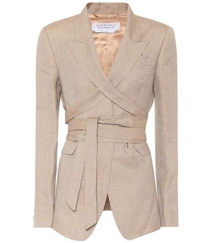 Gabriela Hearst Charles Linen And Silk Blazer
