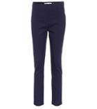 Diane Von Furstenberg Mid-rise Skinny Linen-blend Pants