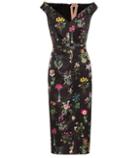 Victoria Beckham Floral-printed Satin Dress