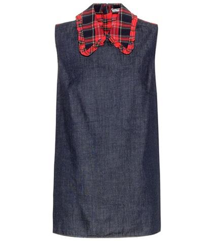 Miu Miu Denim Sleeveless Top