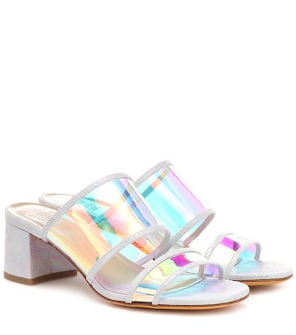 Clergerie Martina Leather-trimmed Sandals