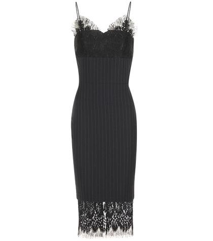 Victoria Beckham Pinstriped Wool Dress