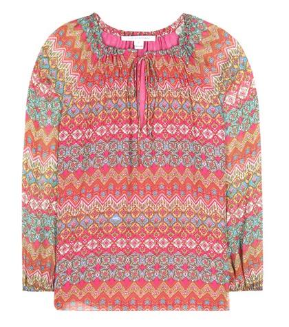 Linda Farrow Parry Printed Silk Blouse