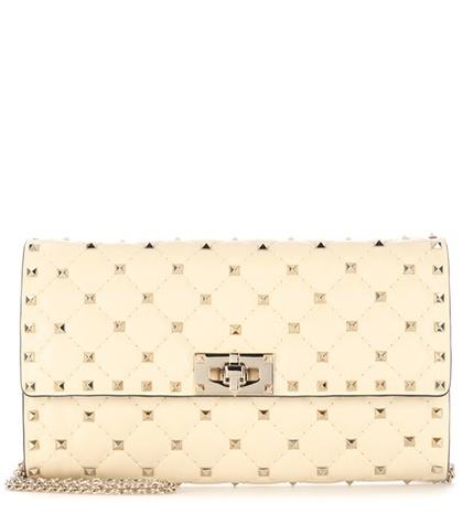 Valentino Valentino Garavani Rockstud Spike Leather Shoulder Bag